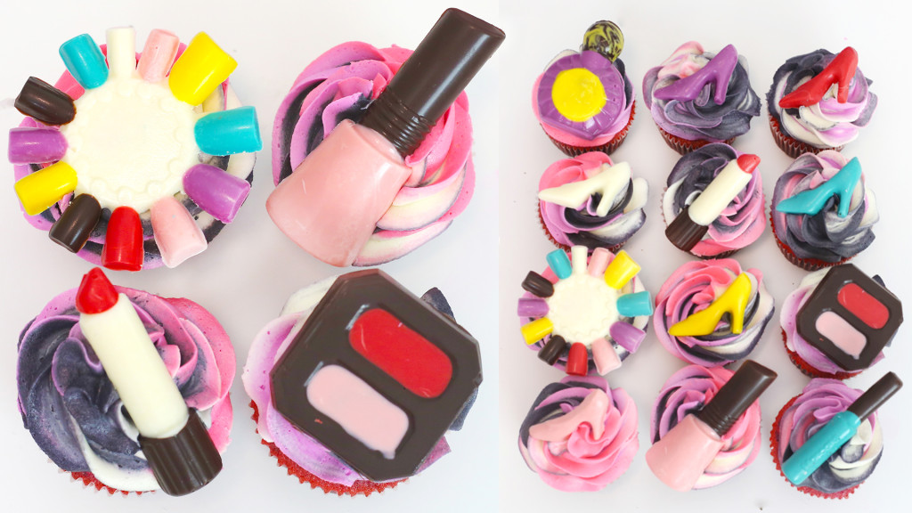 makeup cupcakes