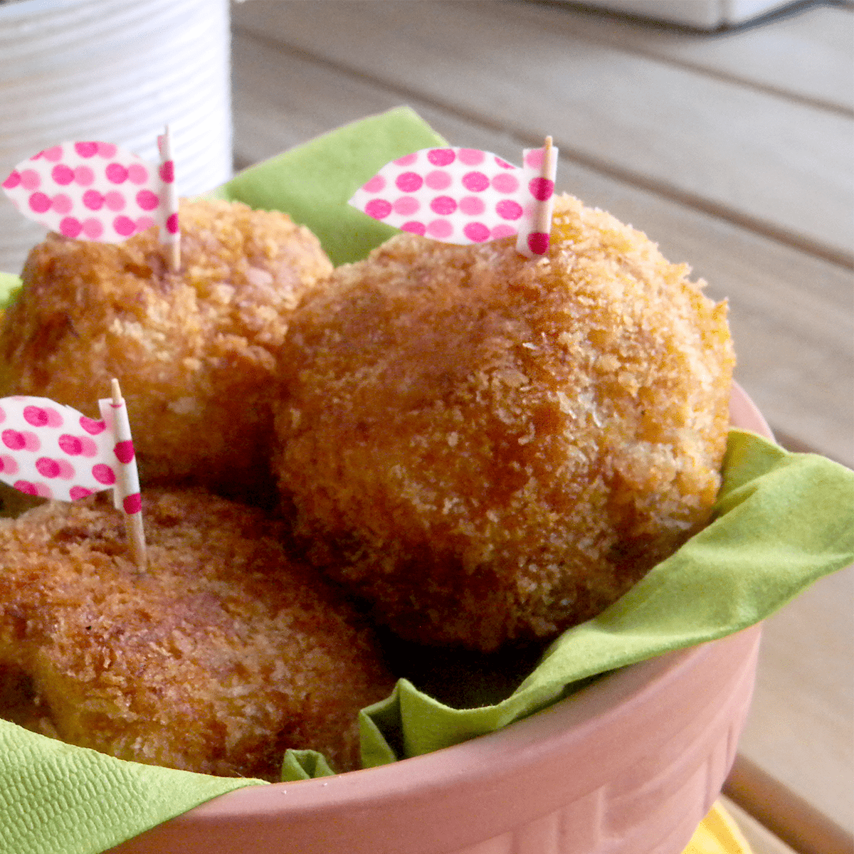 Apple-Shaped Pumpkin Croquettes - Pankobunny