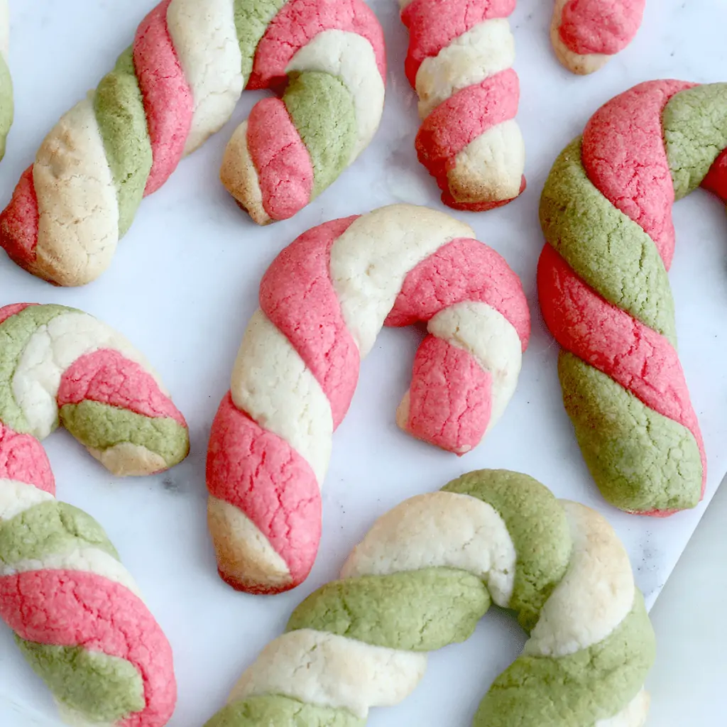 Candy Cane Sugar Cookies