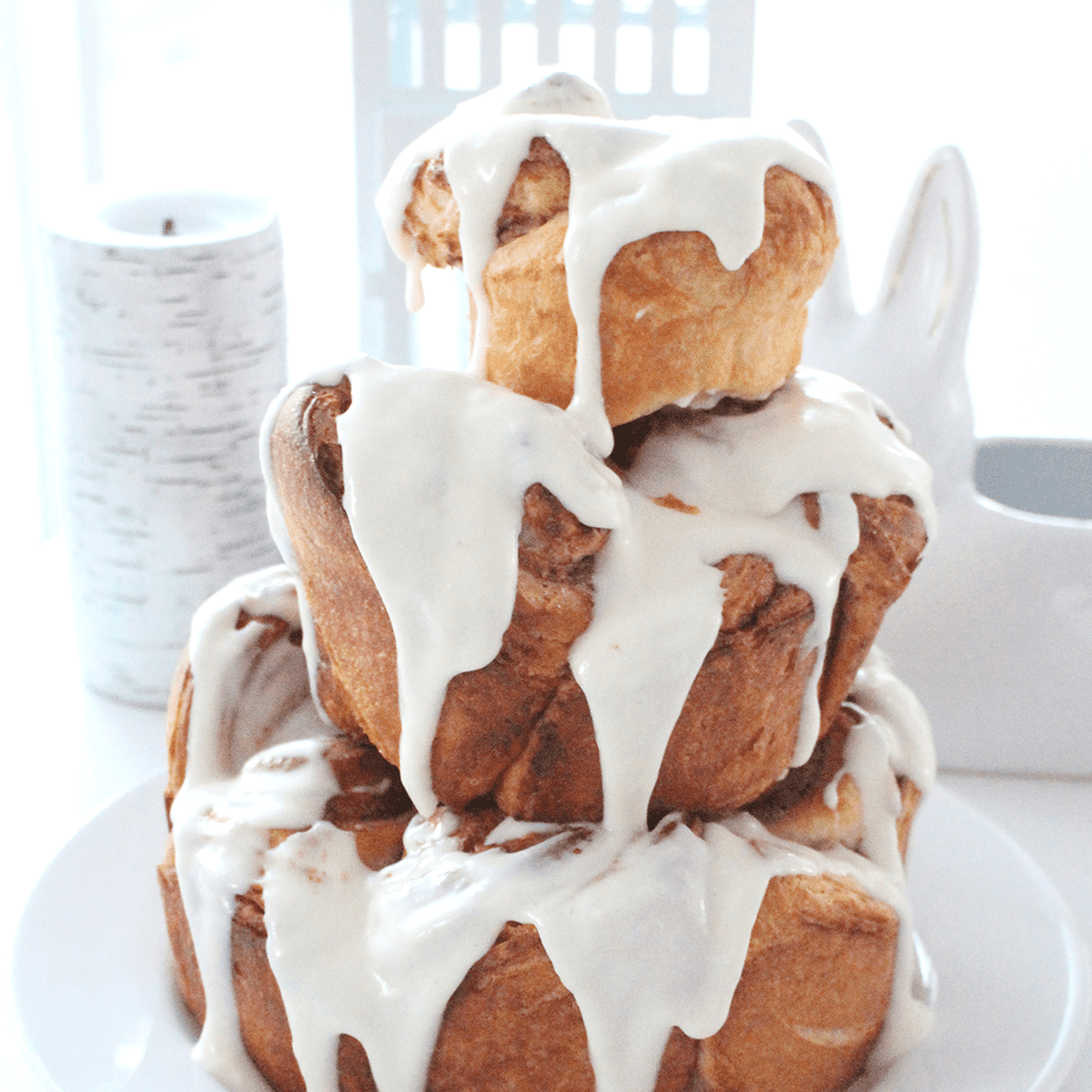 Cinnamon Bun Cake - Pankobunny