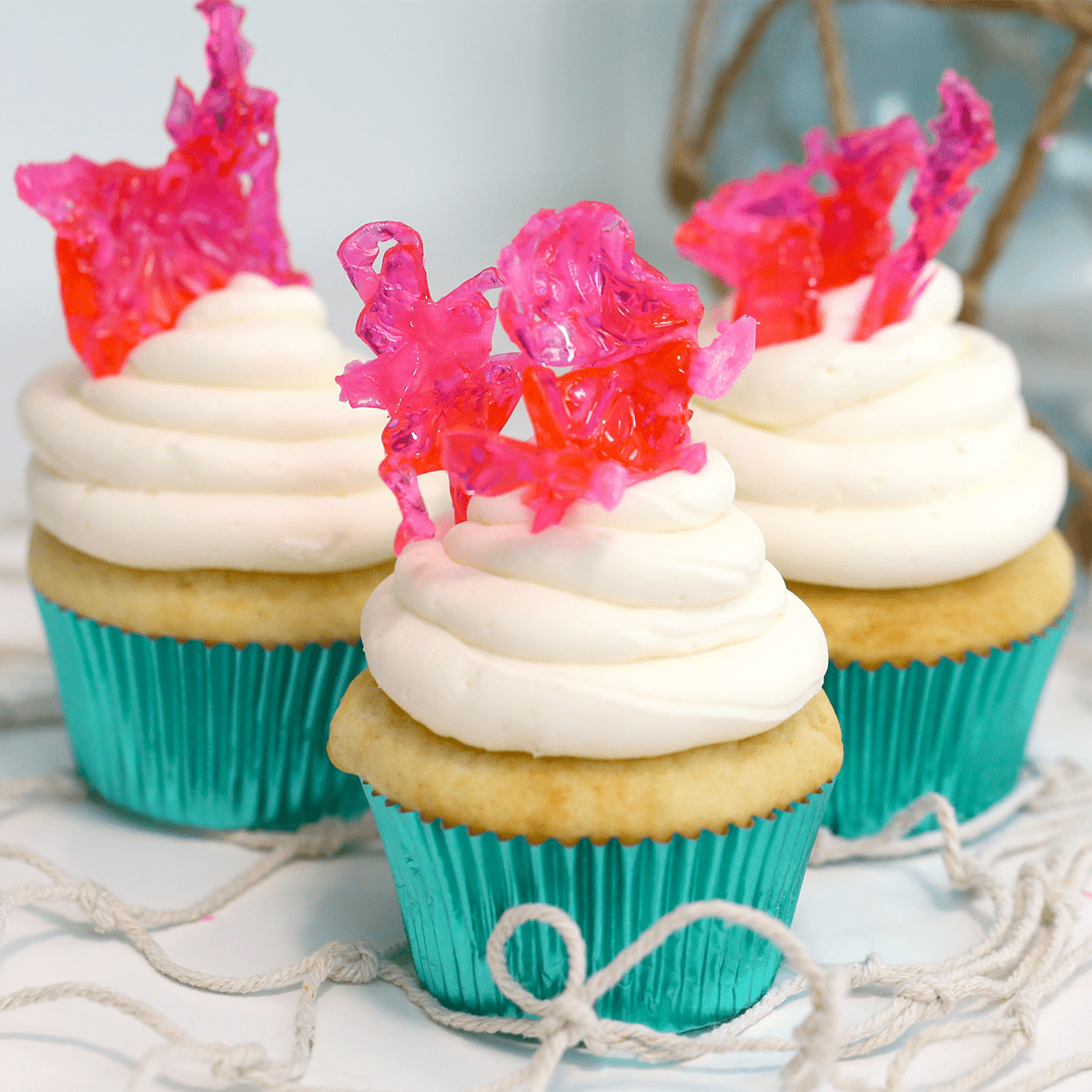 Coral Reef Cupcakes - Pankobunny