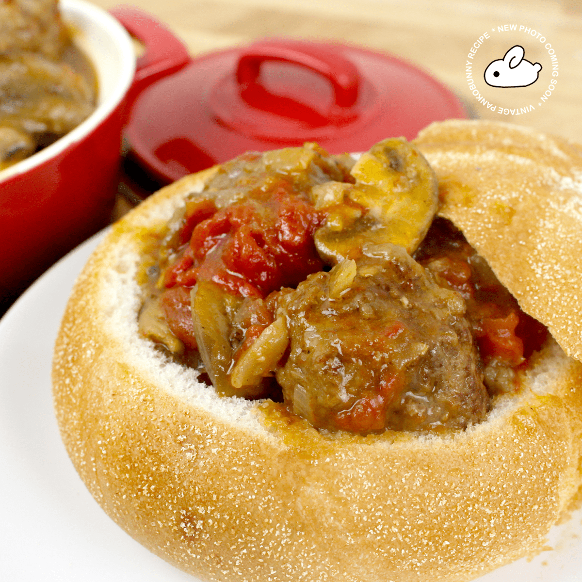 Cozy Meatball and Mushroom Stew - Pankobunny