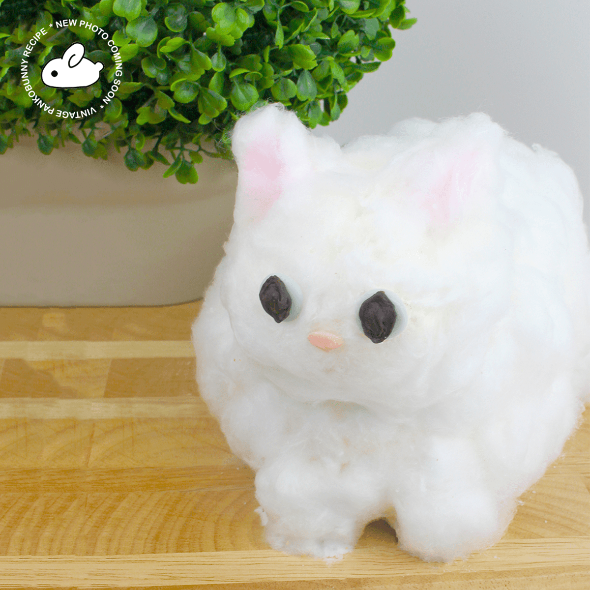 Fluffy Pinecone Cat Cake Pankobunny