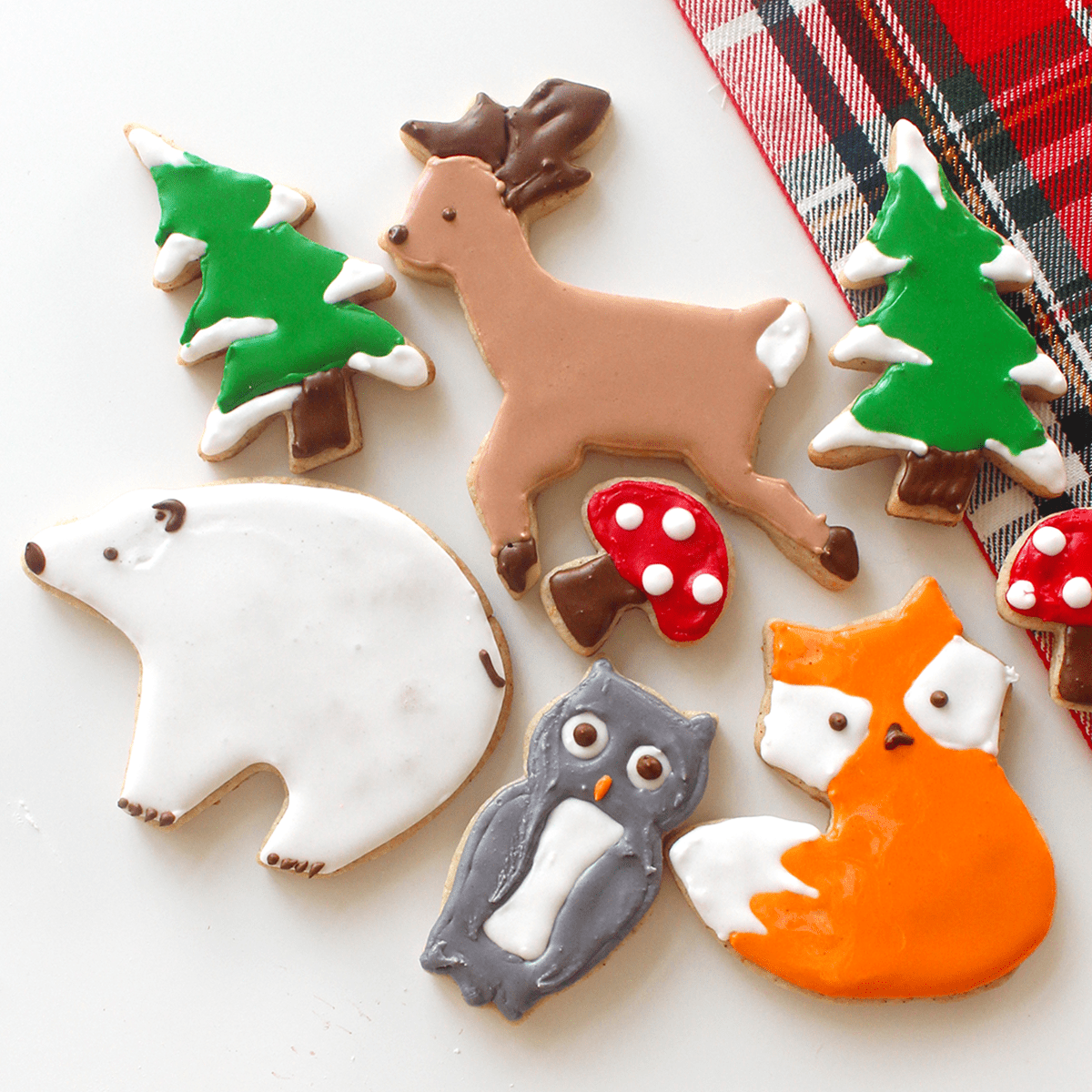 Holiday Woodland Cookies with Christmas Spices + Orange Zest - Pankobunny