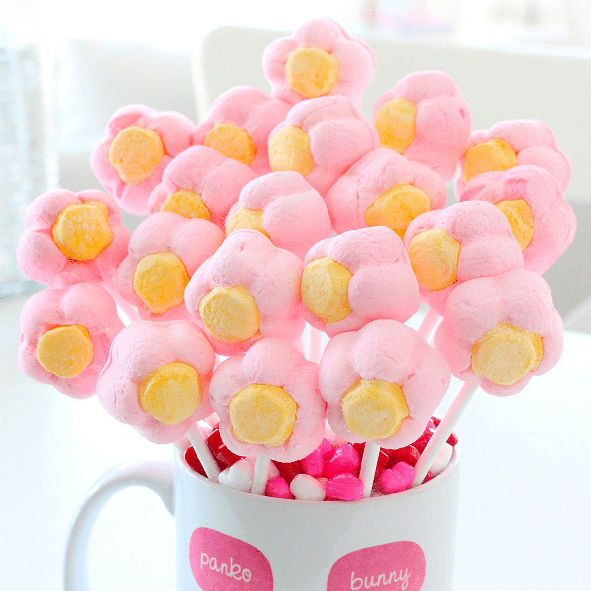 Marshmallow Flower Bouquet Pankobunny