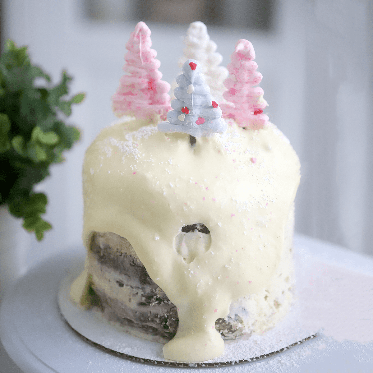 Snowy Avalanche Cake - Pankobunny