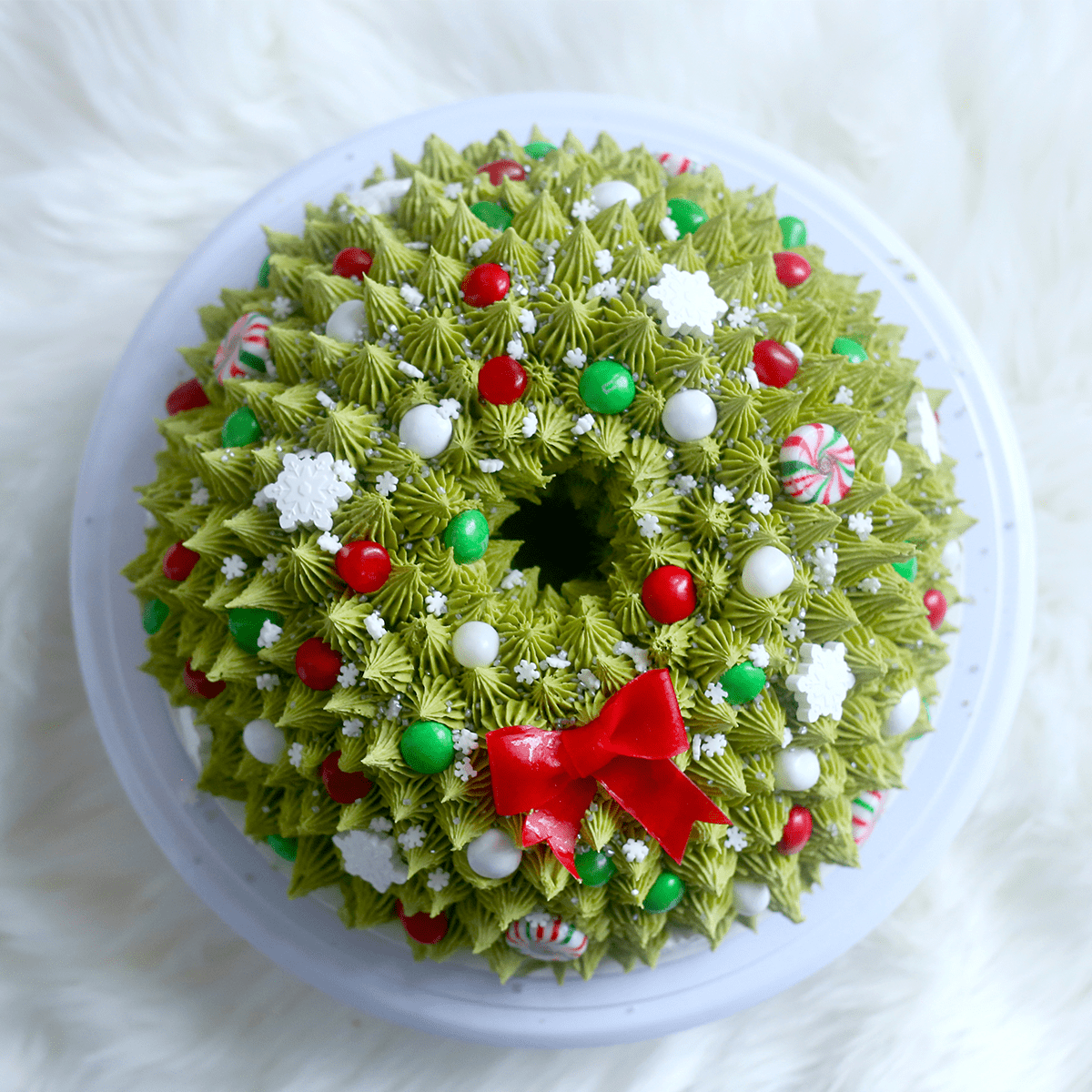 Matcha Green Tea Wreath Bundt Cake - Pankobunny
