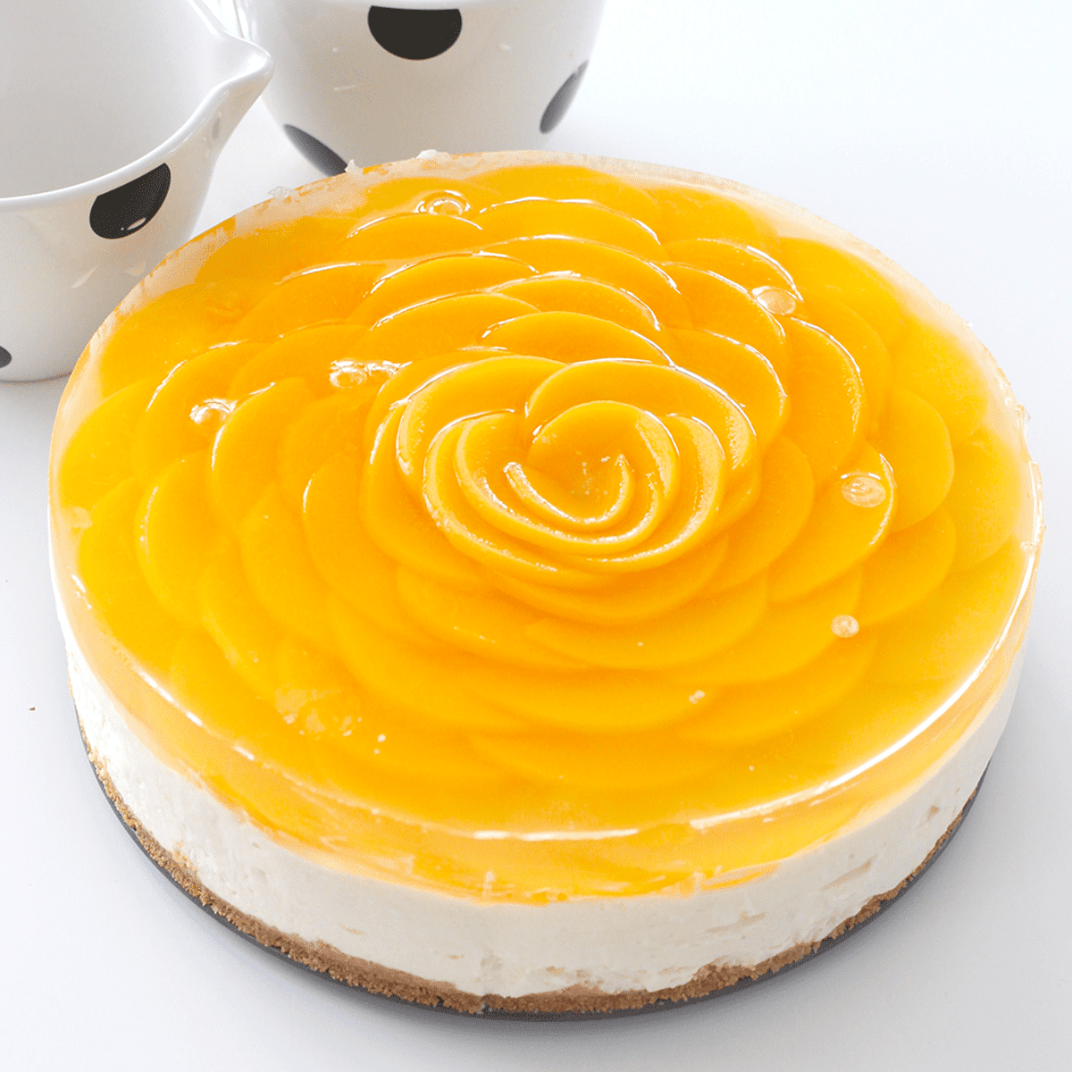 Peach "Rose" NoBake Cheesecake Pankobunny