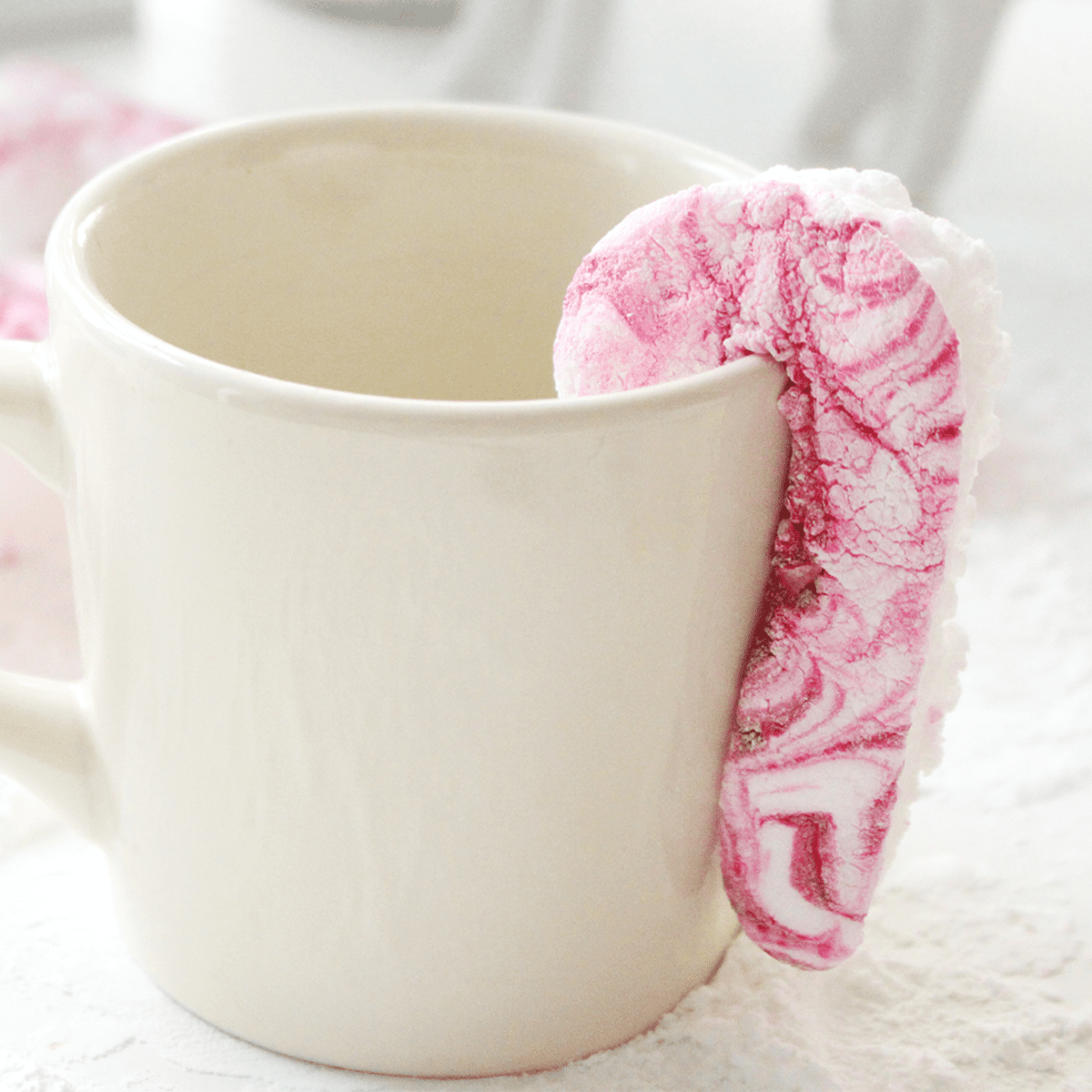 Pink Candy Cane Marshmallows - Pankobunny