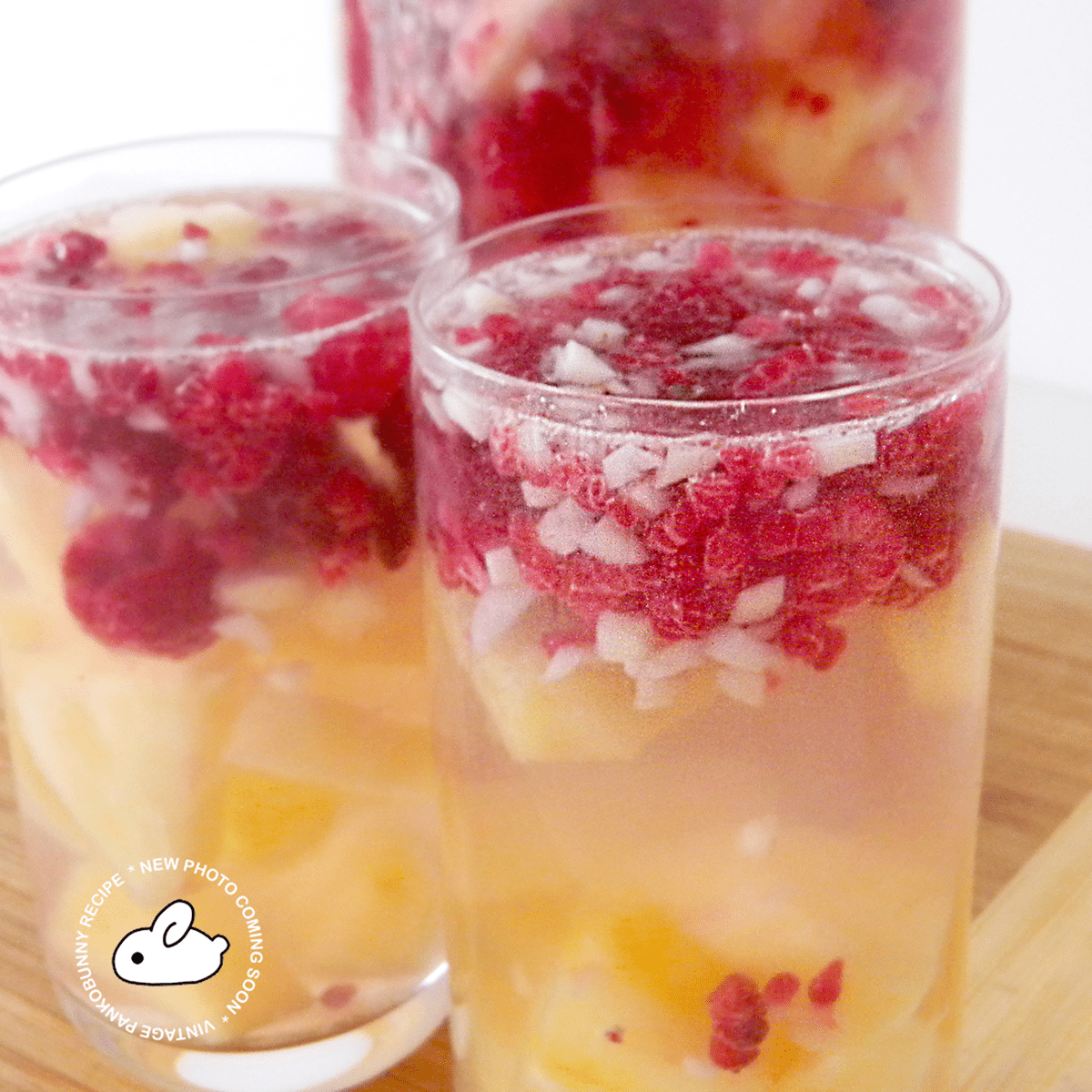 Raspberry, Pineapple and Coconut Water Pankobunny