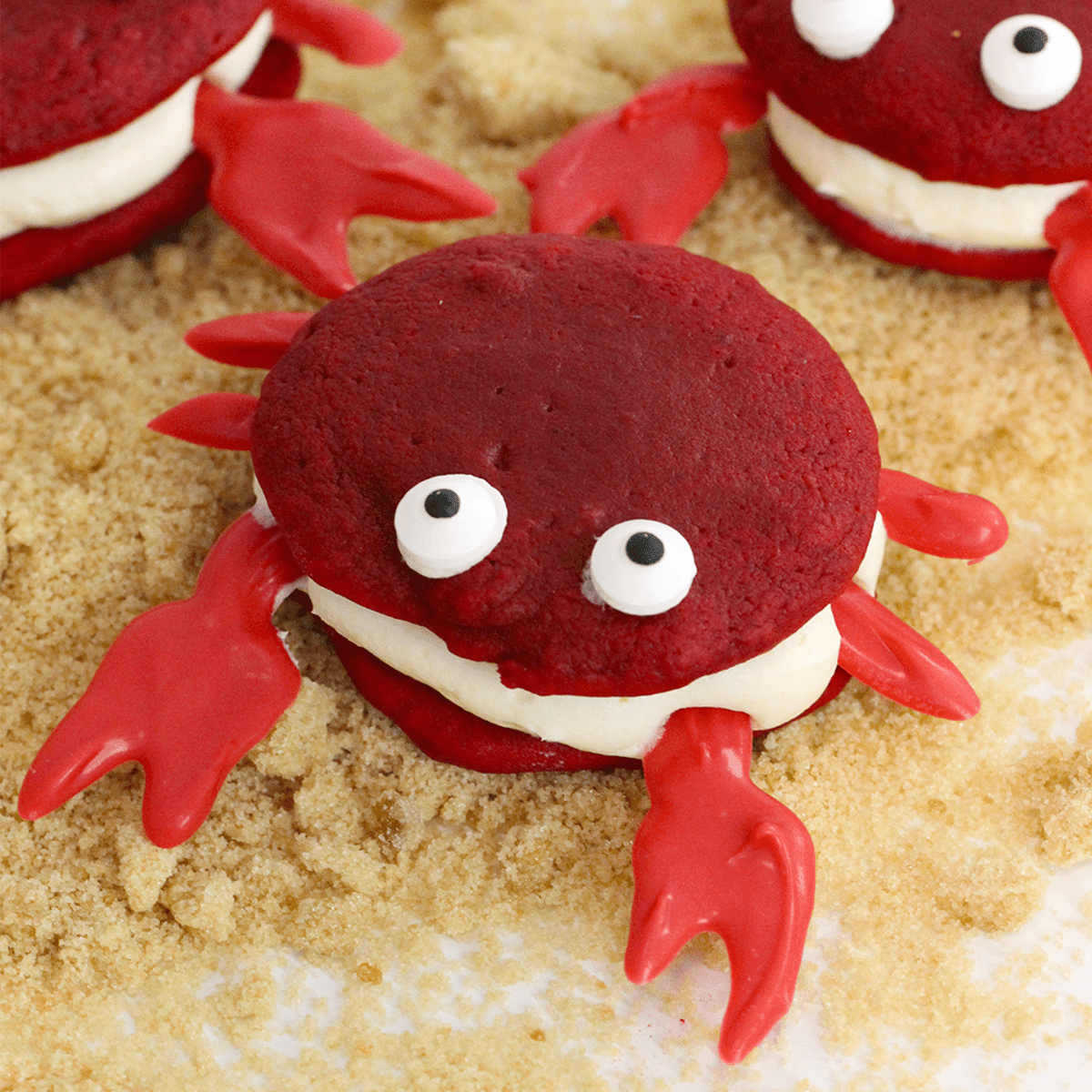 Red Velvet Crab Whoopie Pies - Pankobunny