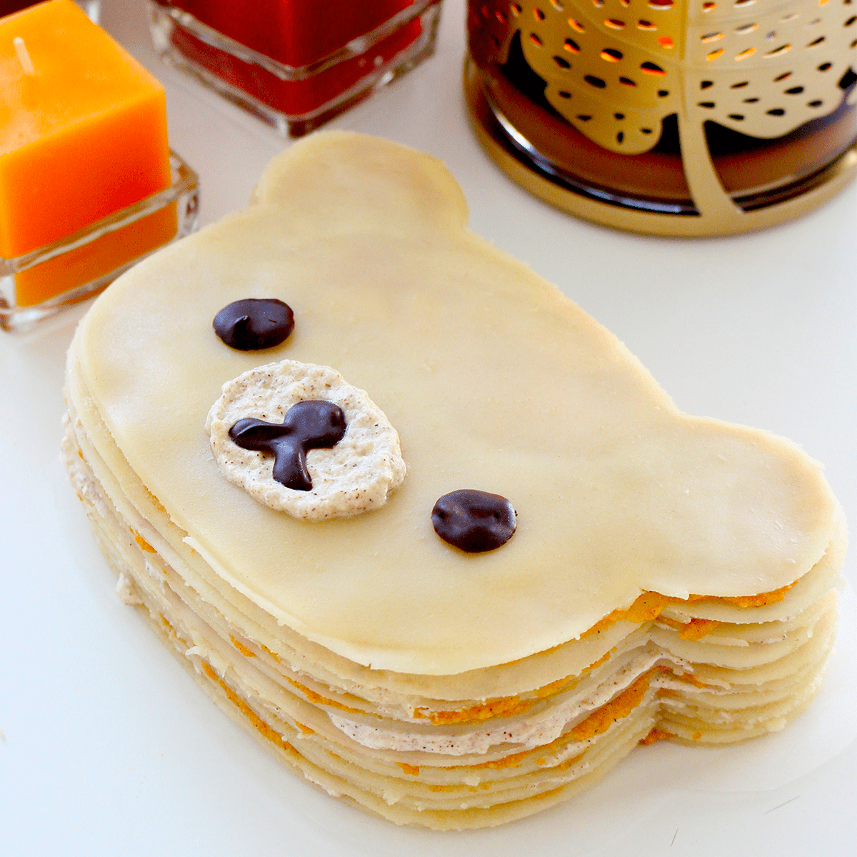 Rilakkuma Pumpkin Spice Crepe Cake - Pankobunny