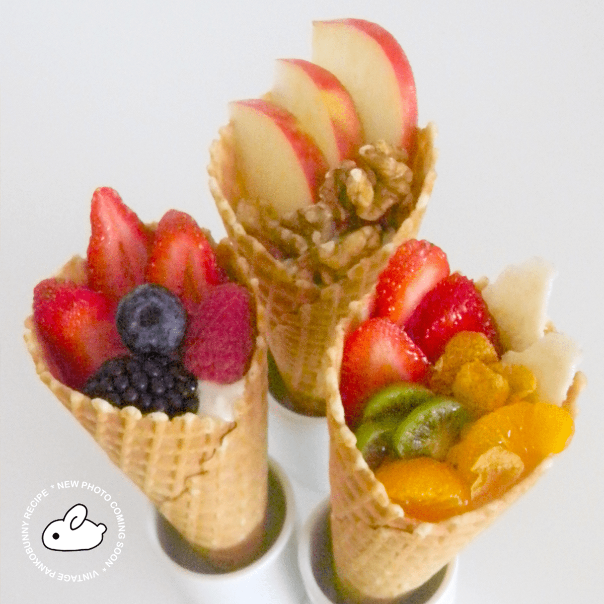 Waffle Cone Parfaits - Pankobunny