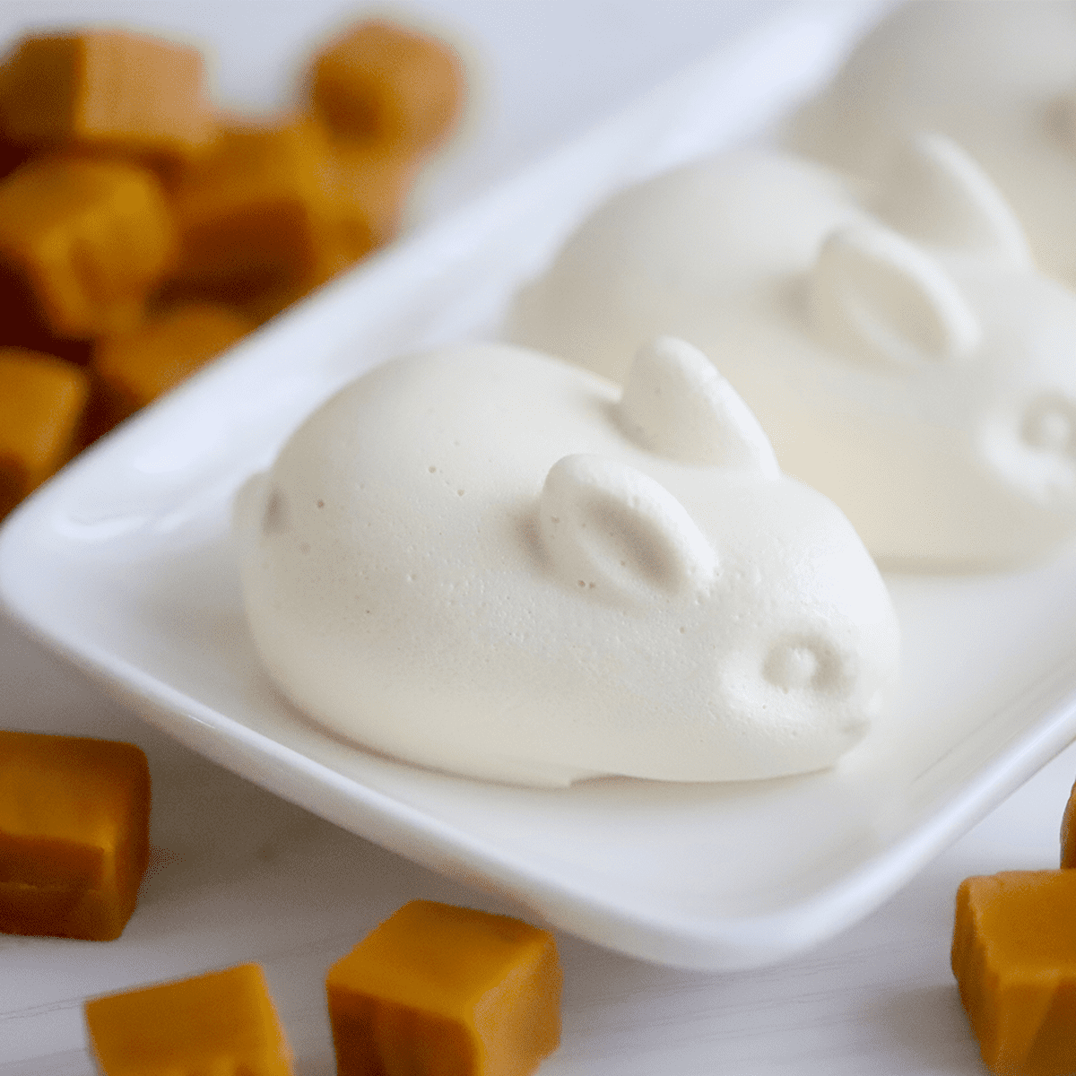 Caramel Marshmallow Bunnies - Pankobunny