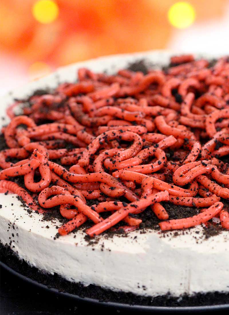 worm no bake cheesecake