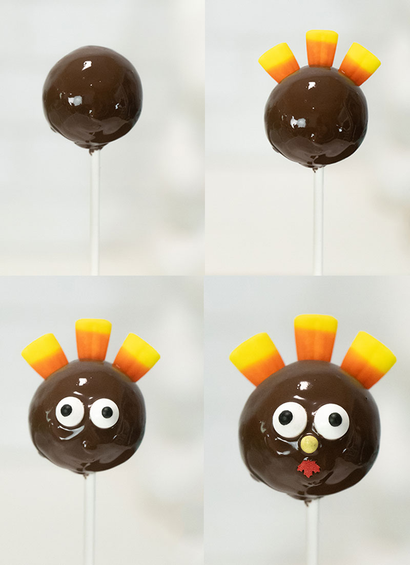 how to make a turkey cake pop