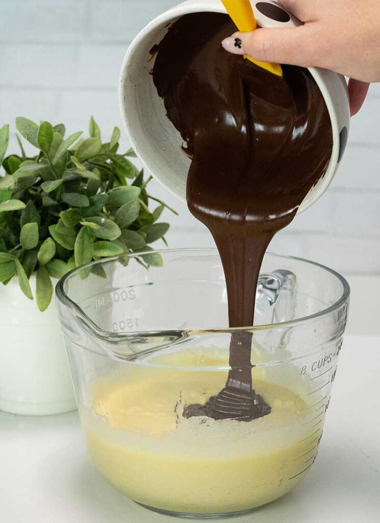 add chocolate to batter