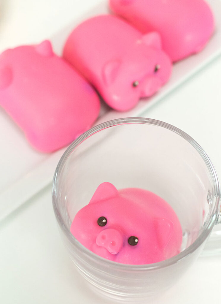 pig shape hot chocolate bombs