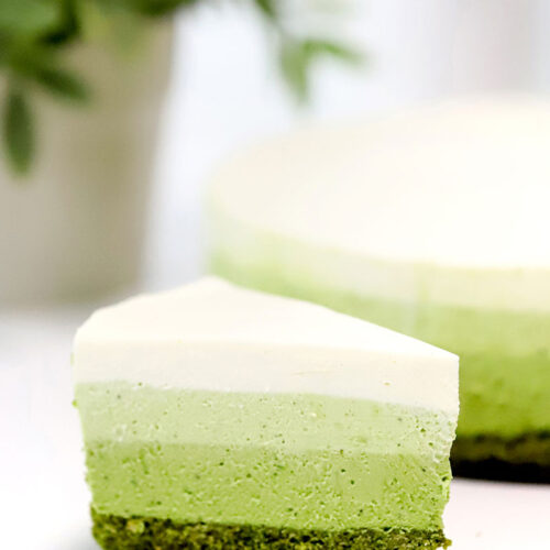 Ombre Matcha Cheesecake - Pankobunny
