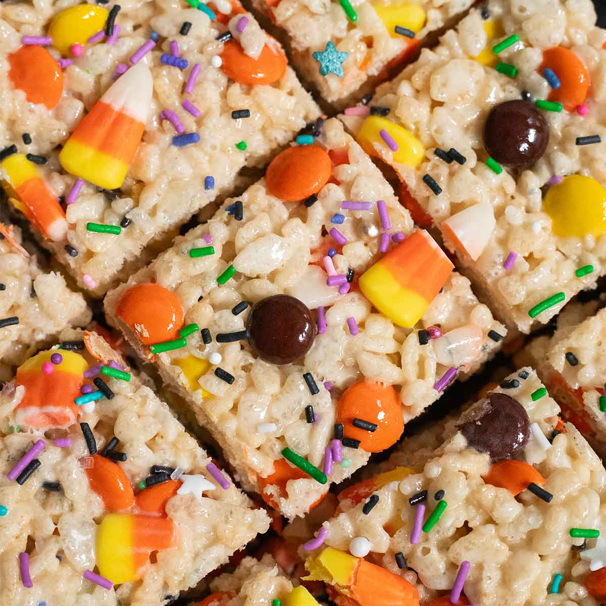 Halloween Rice Krispie Treats - Pankobunny
